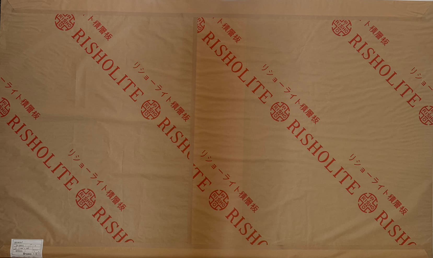 RICOCEL stock sheet with protective film